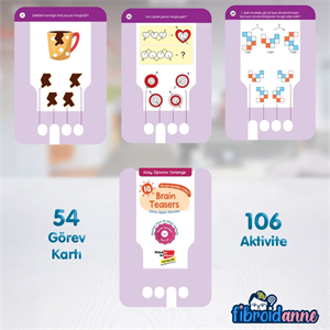 Bilsem Zeka Açan Sorular 3lü Set | IQ Brain Teasers 6-9 Yaş