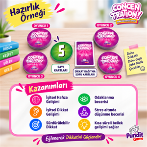 Concentration & Sweet Sweep 2li Eğitim ve Zeka Oyunu Paketi | Dikkat, Hafıza ve Odaklanma
