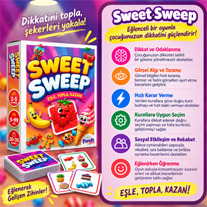 Concentration & Sweet Sweep 2li Eğitim ve Zeka Oyunu Paketi | Dikkat, Hafıza ve Odaklanma