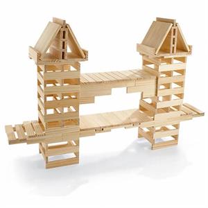 Curious And Genius Becerikli Yapılar  (200 Parça Ahşap Yapı Blokları) | 3+ Yaş