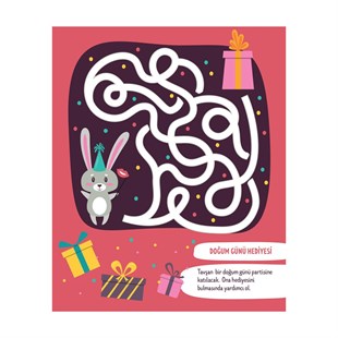 Eğlenceli Labirentler Yazılıp-Silinebilir Etkinlik Kitabı 2-4 Yaş