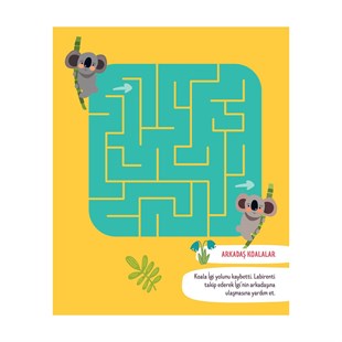 Eğlenceli Labirentler Yazılıp-Silinebilir Etkinlik Kitabı 2-4 Yaş