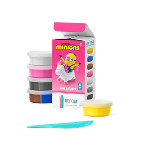 Hava ile Kuruyan Kil (5li kutu) - Minyonlar - Dave & Fluffy Hey Clay | 3+ Yaş