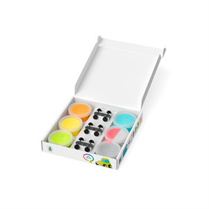 Hava ile Kuruyan Kil (6lı kutu) - Eko Arabalar Hey Clay | 3+ Yaş