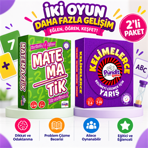 Kelimelerce - Matematik Kutu Oyunları Paketi | 7+ Yaş
