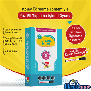 Kolay Öğrenme Yöntemiyle Yaz Sil Toplama İşlemi Oyunu | Matematik Oyunu