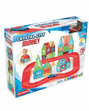 Manyetik Oyun Blokları Şehir Yolculuğu 240 Parça 3 Yaş üzeri | Dede Marka