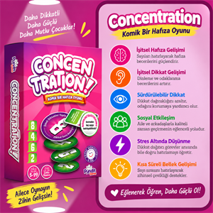 Matematik - Concentration Kutu Oyunları Paketi | 5+ Yaş