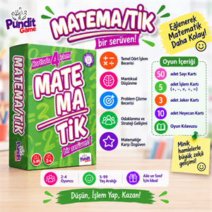 Matematik Kutu Oyunu | Matematik Zekası Geliştiren 4 İşlem Oyunu 5 - 99  Yaş | Pundit Game 