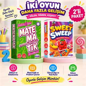Matema/TİK & Sweet Sweep 2'li Eğitim ve Zeka Oyunu Paketi
