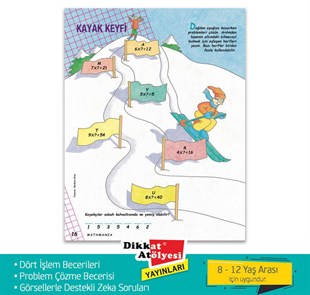 Mathmania Matematik Zeka ve Dikkat Gelişim Seti | 8+ Yaş Matematik Problemleri
