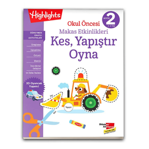 Okul Öncesi Makas Etkinlikleri Kes,Yapıştır, Oyna 4Lü Set 