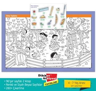 Sticker Hidden Pictures Doğa Puzzle2li Set 4-7 Yaş | Dikkat Atölyesi