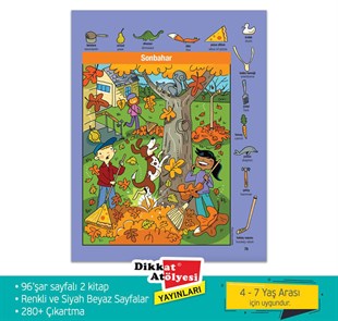 Sticker Hidden Pictures Doğa Puzzle2li Set 4-7 Yaş | Dikkat Atölyesi