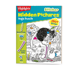 Sticker Hidden Pictures Doğa Puzzle2li Set 4-7 Yaş | Dikkat Atölyesi