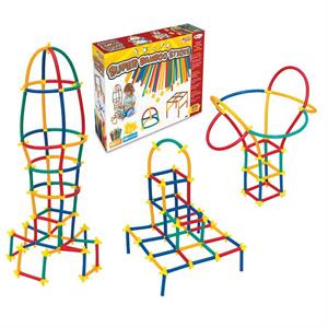 Süper Bambu Çubuklar 300 Parça | Dede Marka 36+ Ay ve üzeri