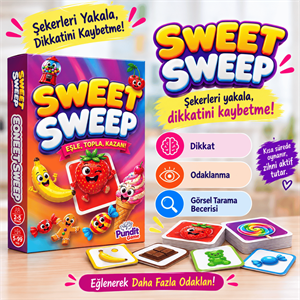 Sweet Sweep Dikkat Geliştirme Kutu Oyunu 5 Yaş üzeri