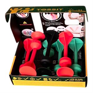Tossit Silikon Dart - Başlangıç Seti - Kırmızı/Camgöbeği
