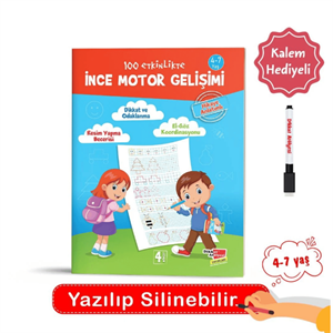 Yaz Sil 100 Etkinlikte İnce Motor Gelişimi Hikaye Anlatımlı