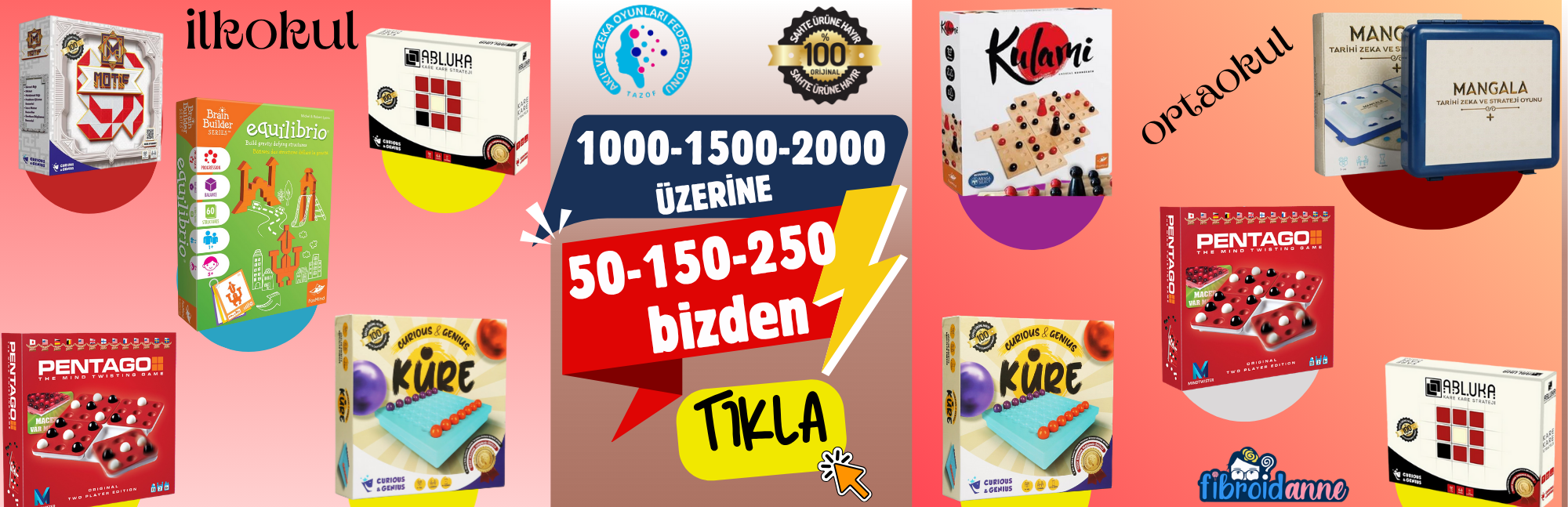 Tazof Akıl ve Zeka Oyunları Ligi oyunlarında indirim
