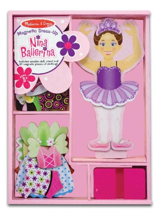 Ahşap Mıknatıslı Giydirme - Balerin Nina | Melissa Doug 3+ Yaş