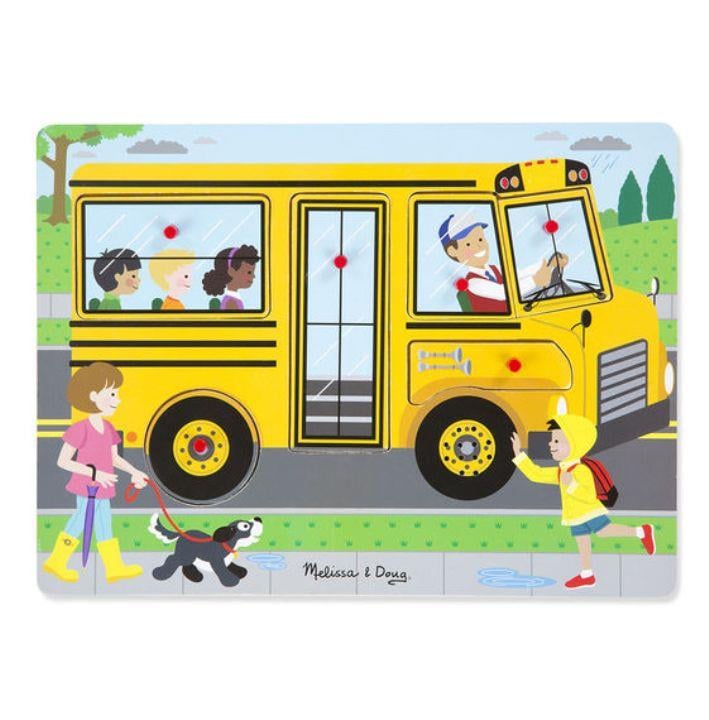 Ahşap Sesli Yapboz-The Wheels on the Bus | Melissa Doug 2+ Yaş