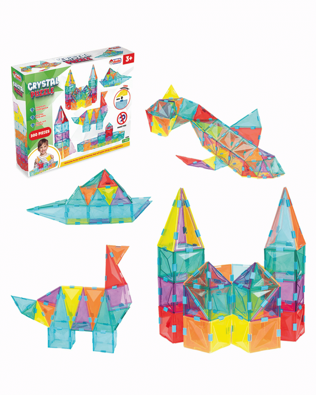 Kristal Puzzle 300 Parça | Dede Marka 3+ Yaş