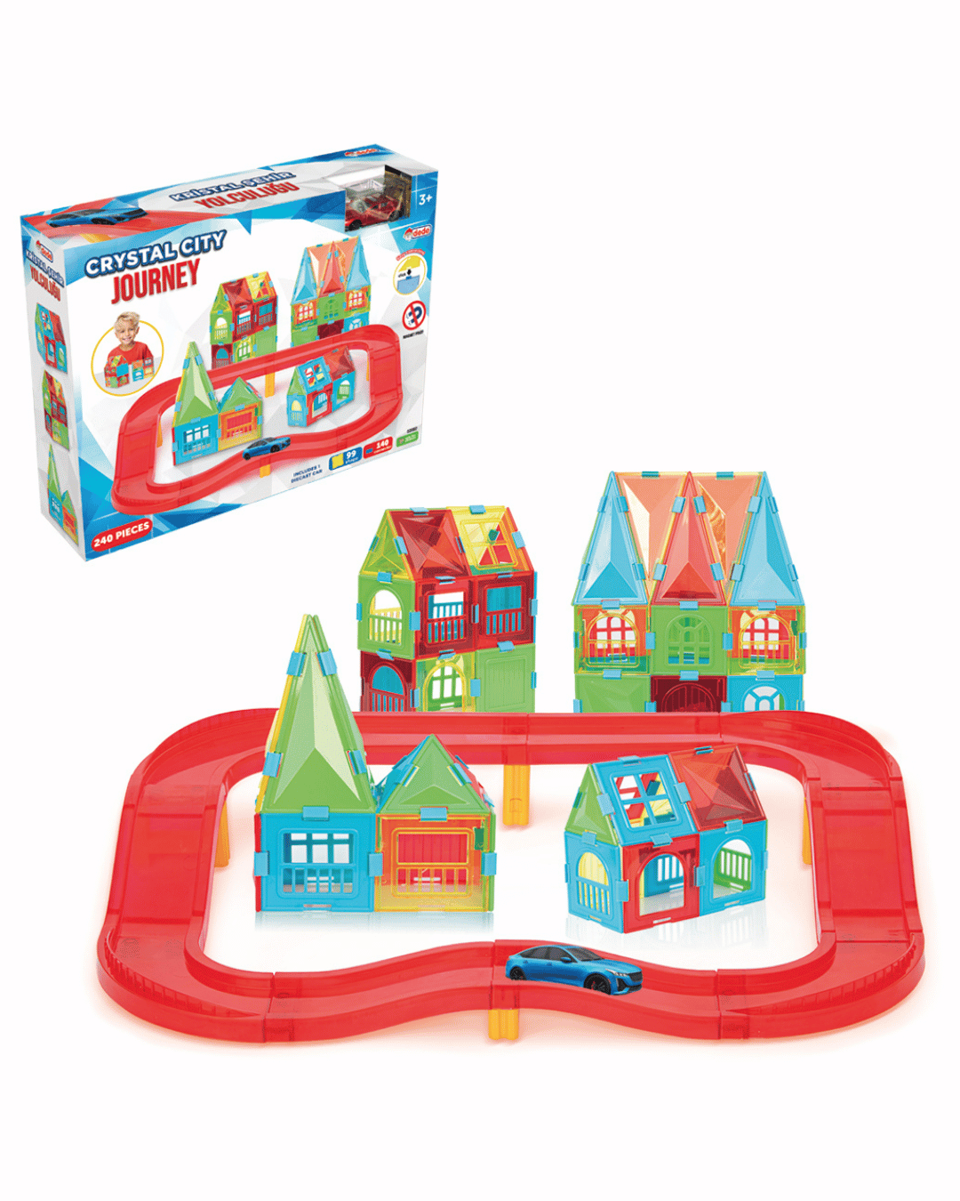 Kristal Şehir Yolculuğu 240 Parça 3 Yaş üzeri | Dede Marka