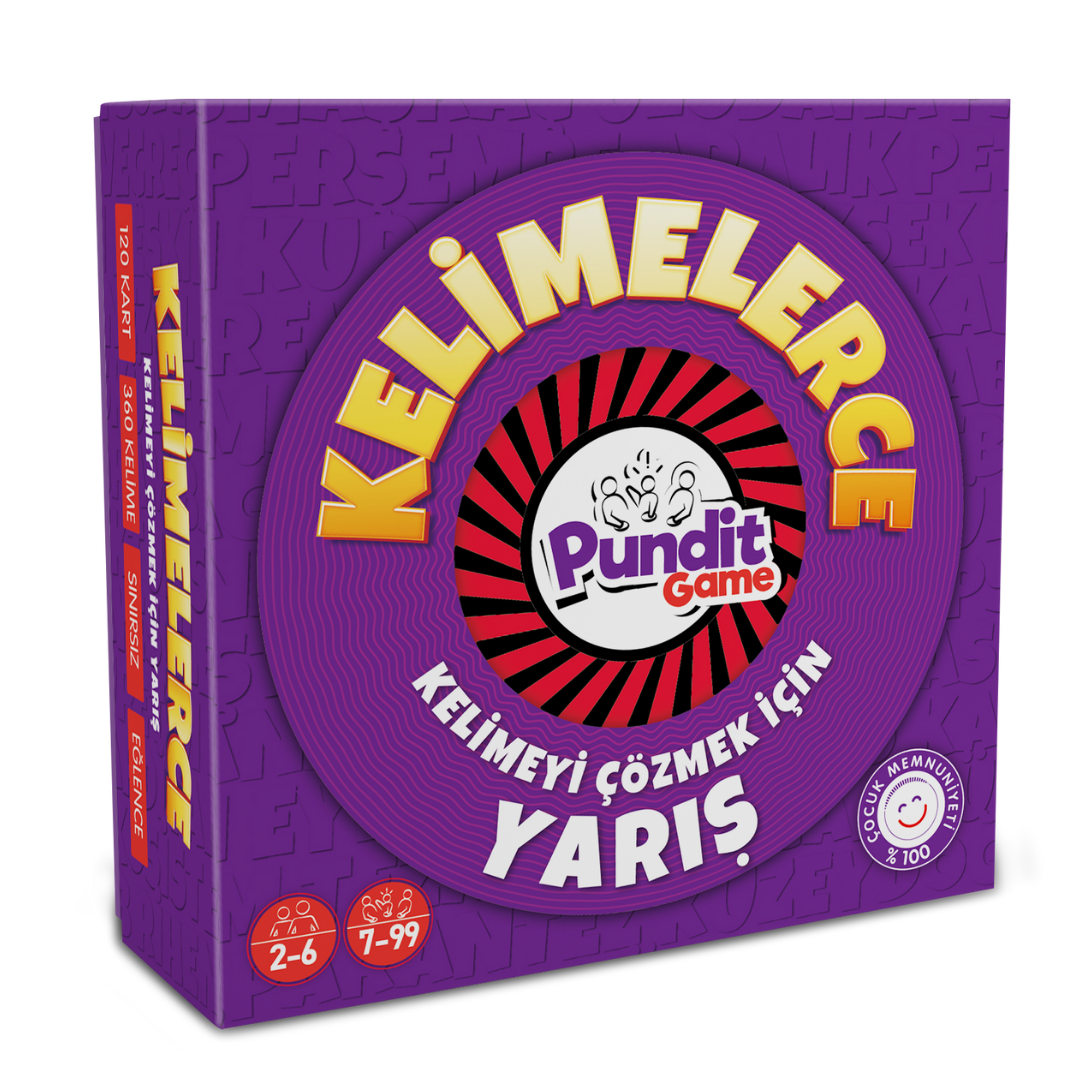 Pundit Game Kelimelerce Kutu Oyunu | Kelime Haznesi ve Okuma Hızı artıran oyun 7-99 Yaş