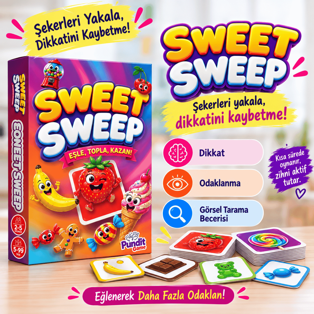 Sweet Sweep Dikkat Geliştirme Kutu Oyunu 5 Yaş üzeri