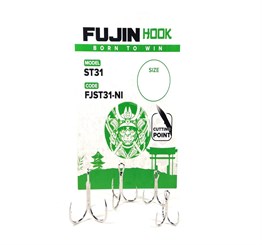 Fujin ST31 Üçlü Maket Balık İğnesi Nickel 