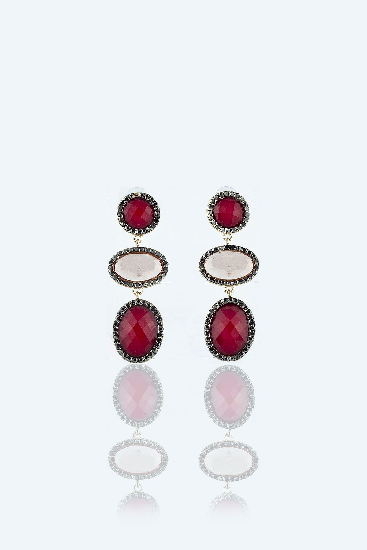 BORDO SEDEFLİ KADIN KÜPE