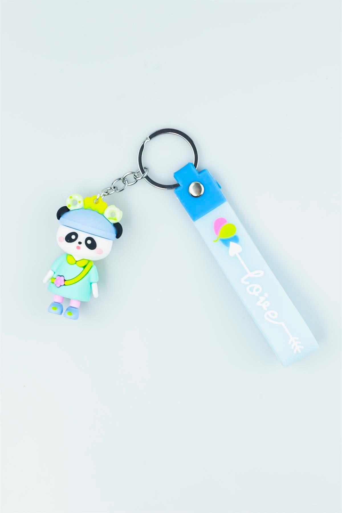 Lovie Baskılı Şirin Figürlü Silikon Anahtarlık 4158