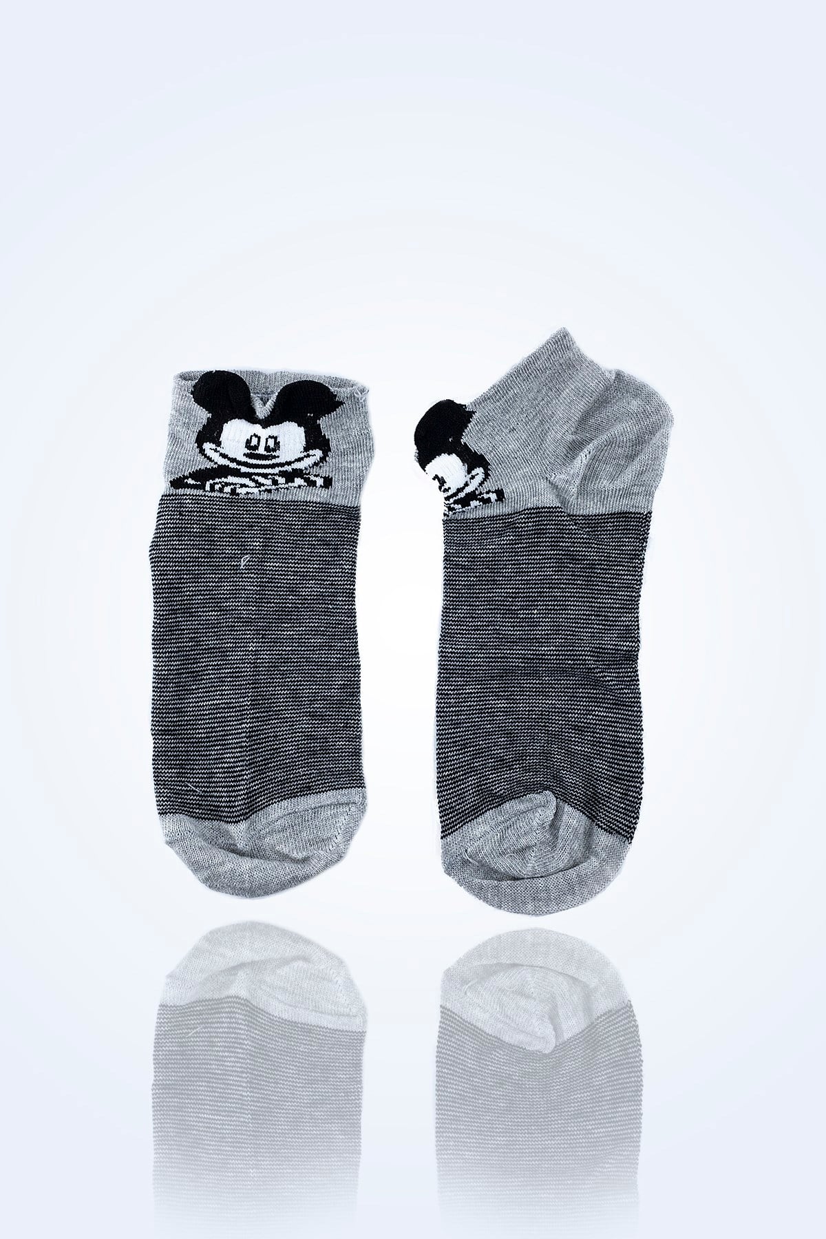 MICKEY MOUSE MODEL GRI KADIN CORAP