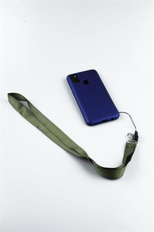 Haki Yeşili Baskılı Telefon Askısı Boyun İpi 3193