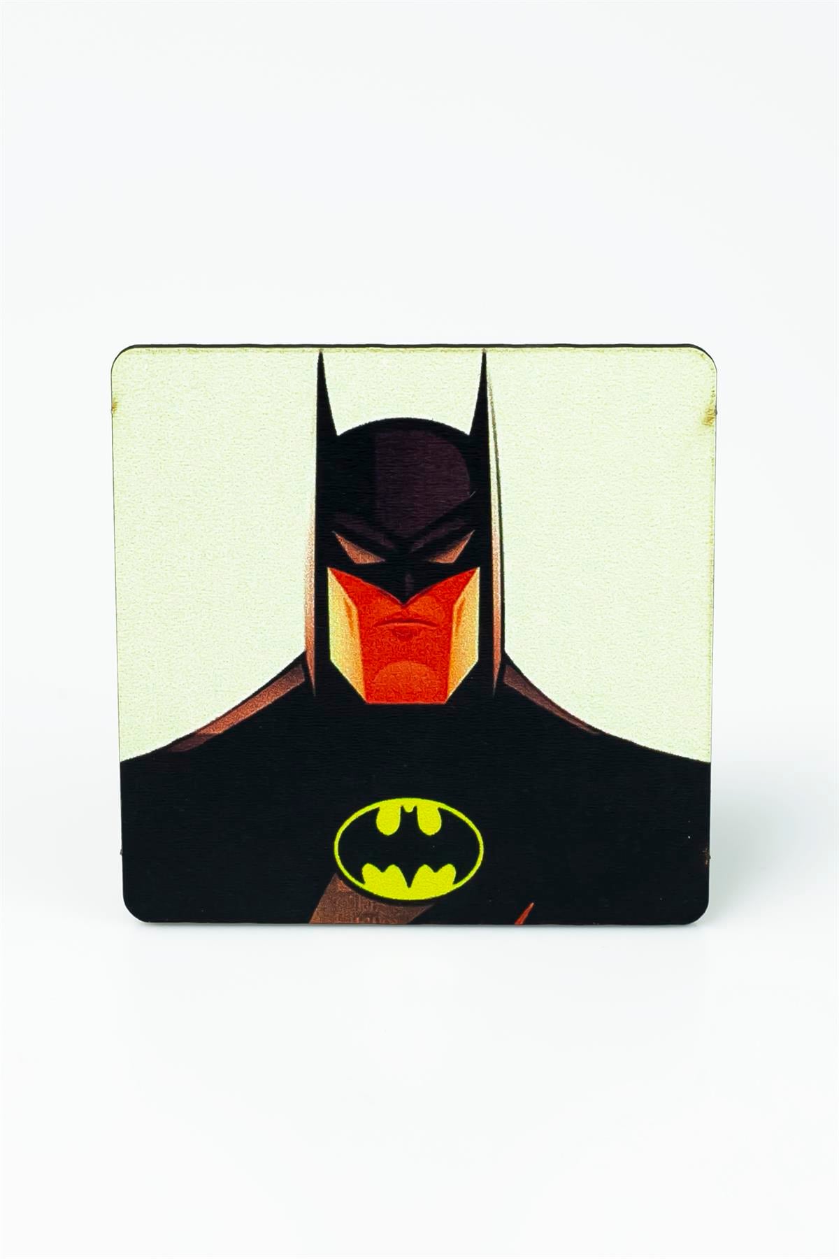 Batman Karakter Baskılı Ahşap Bardak Altlığı 3353