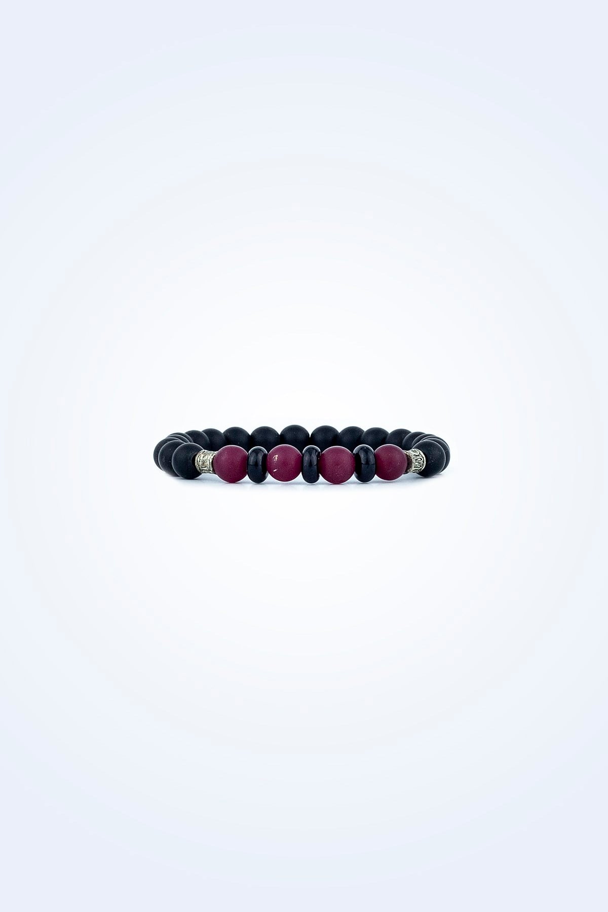 BORDO AKİK VE ONİKS DOĞALTAŞ BİLEKLİĞİ