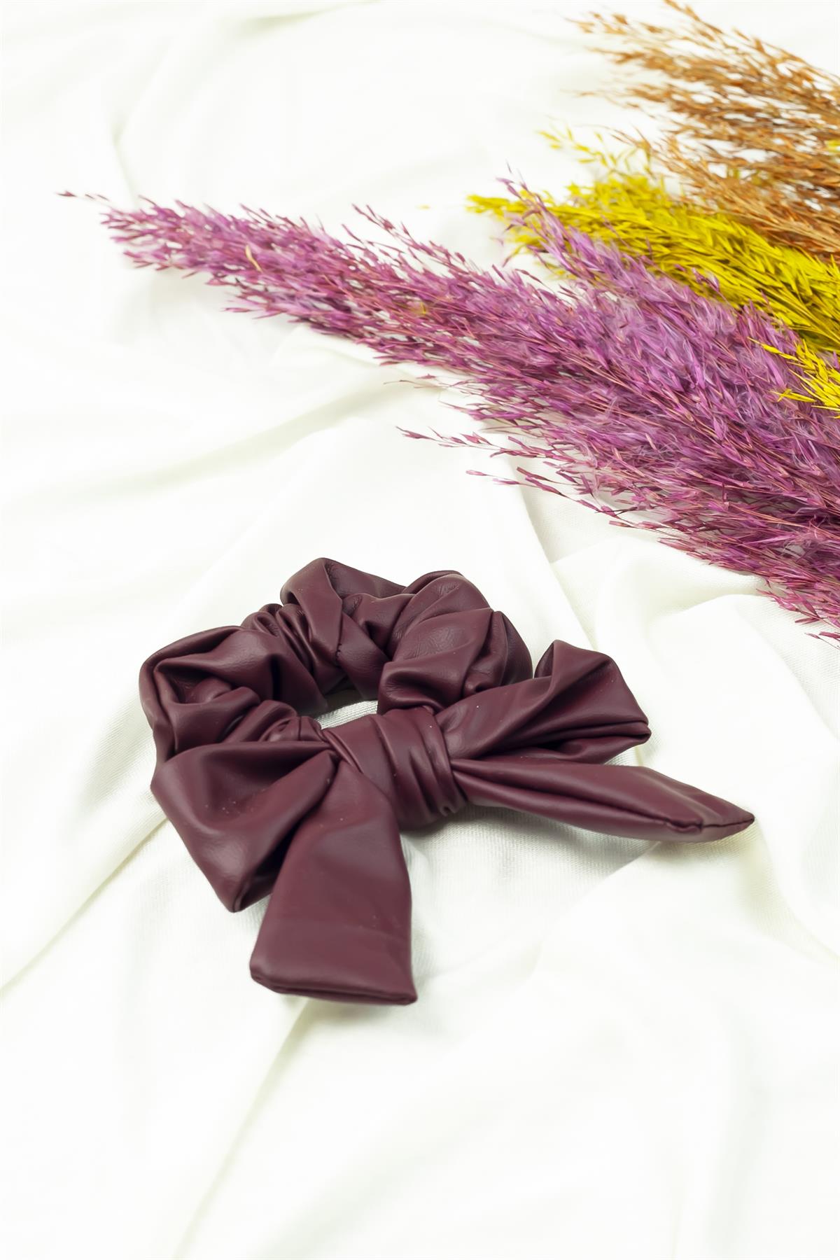 Bordo Deri Toka Fiyonklu Model 2747