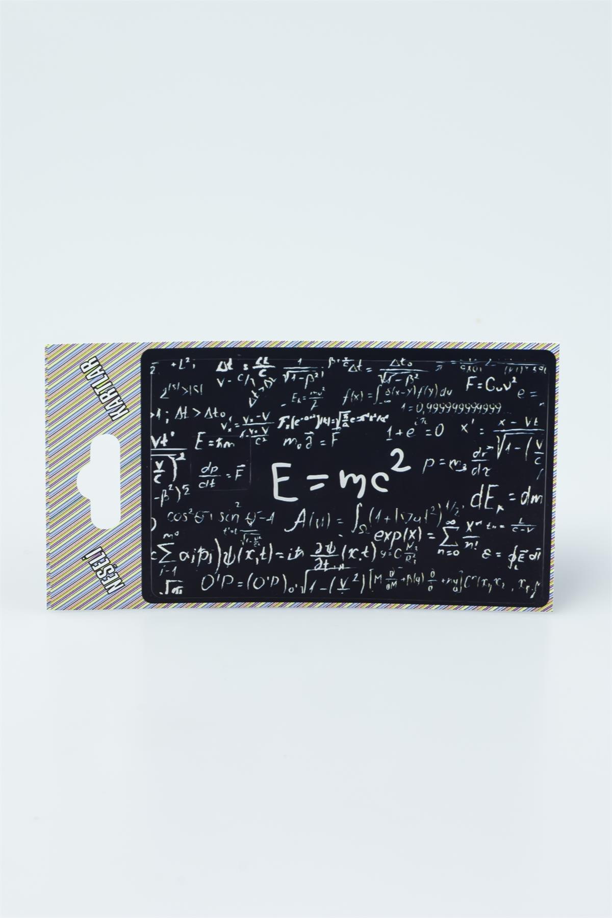 E=mc2 Albert Einstein Kredi Kartı Etiketi 3046