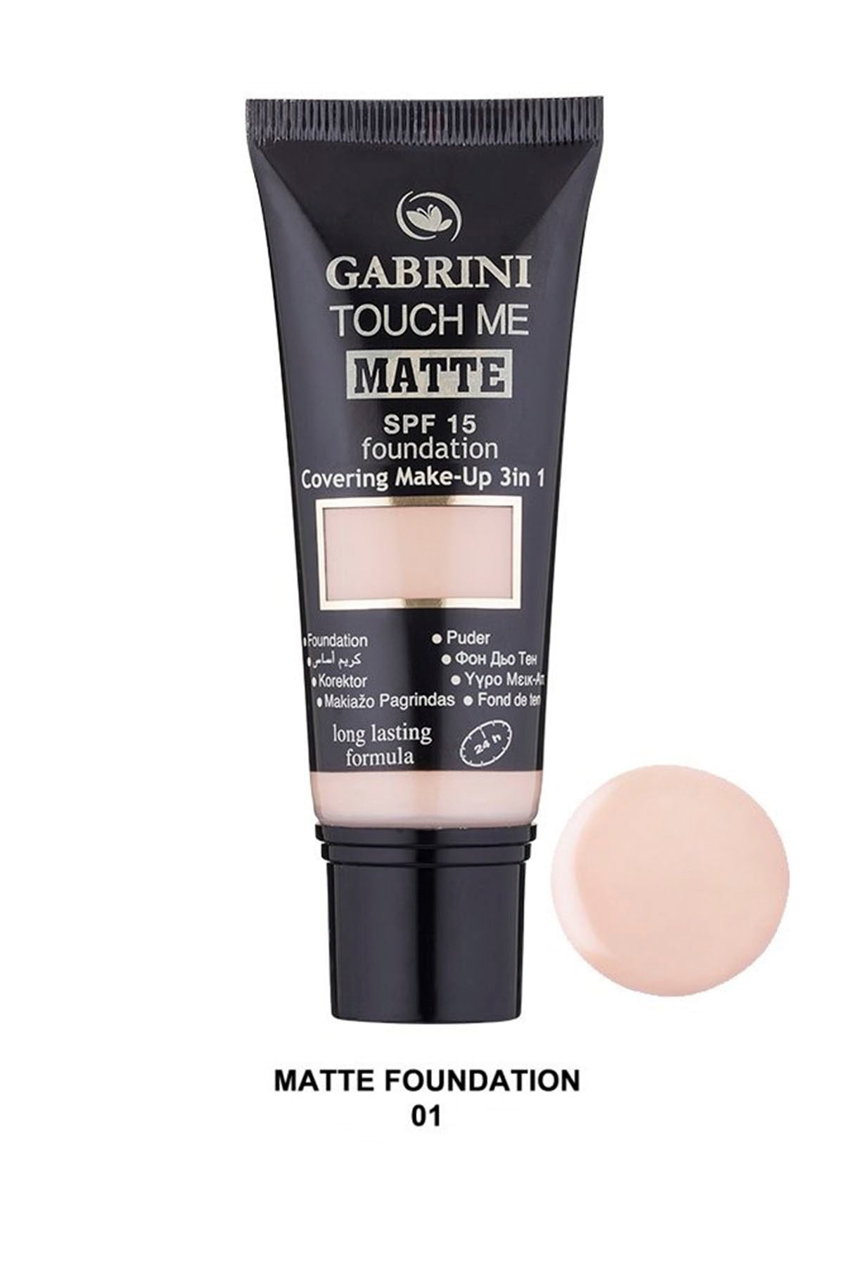 GABRINI TOUCH ME MATTE FOUNDATION 01