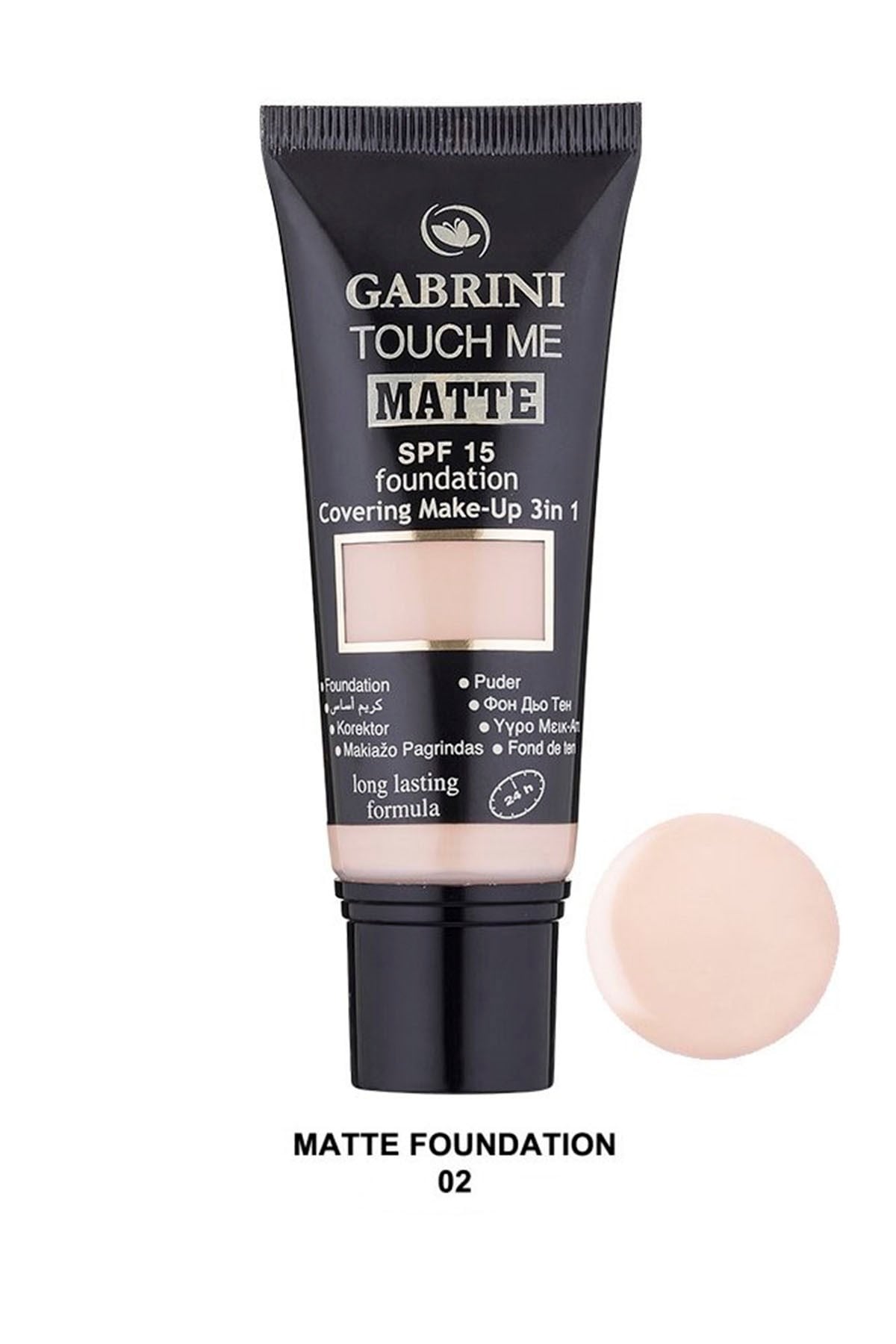 GABRINI TOUCH ME MATTE FOUNDATION 02