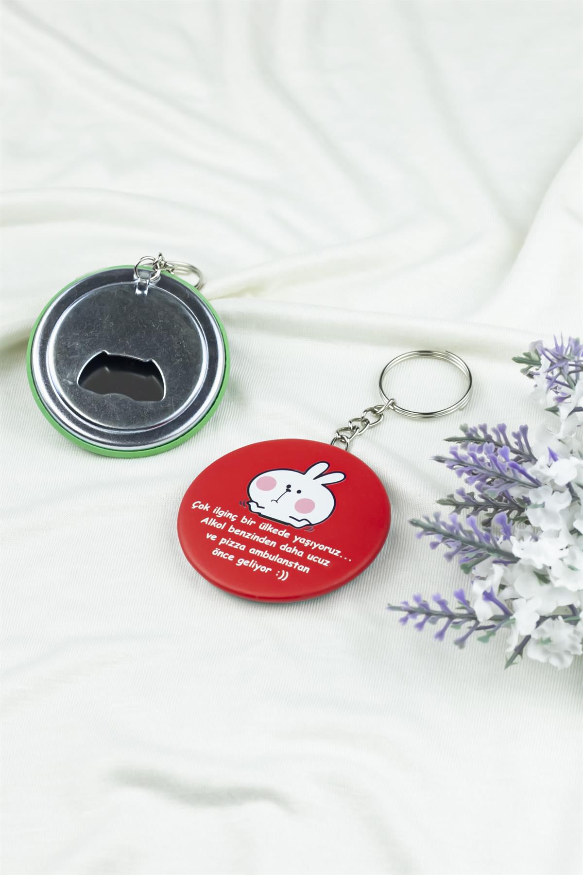 Komik Tespit Baskılı Açacaklı Anahtarlık 3855