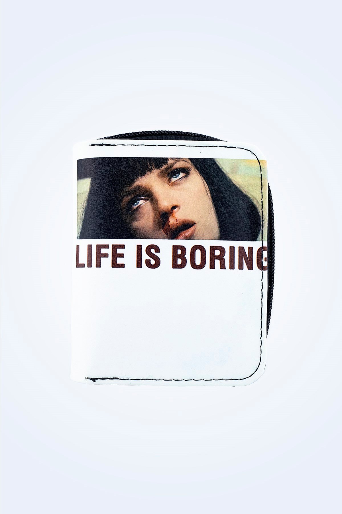LIFE İS BORING TASARIM BASKILI KADIN CÜZDAN