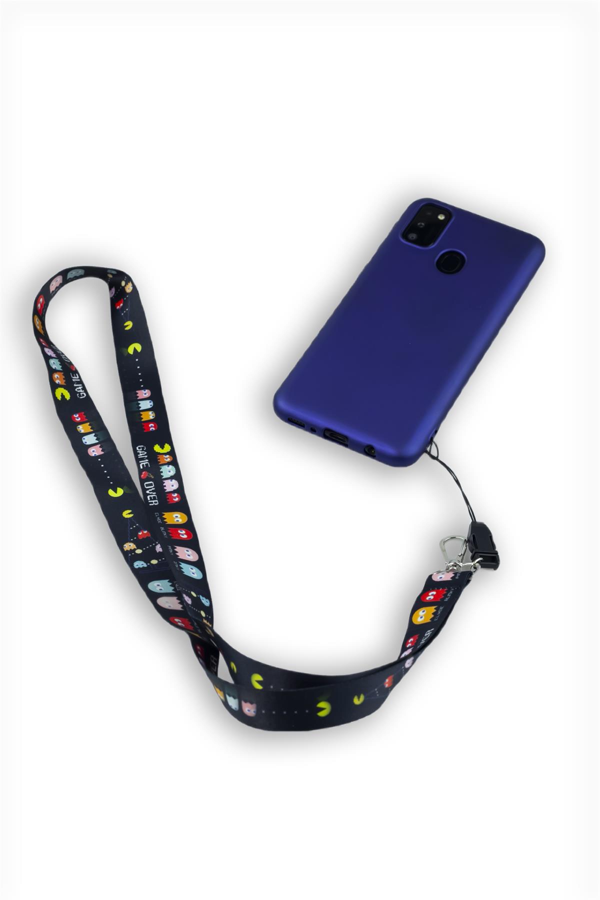 Pacman Baskılı Telefon Askısı Boyun İpi 3201