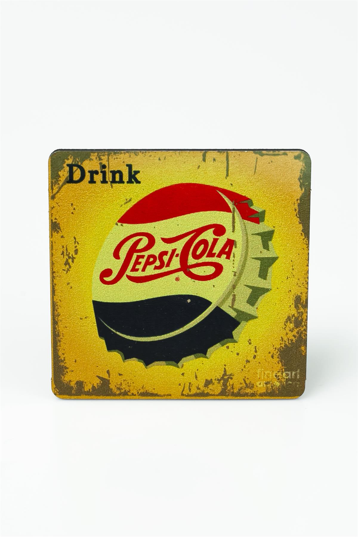 Pepsi Cola Baskılı Ahşap Bardak Altlığı 3394