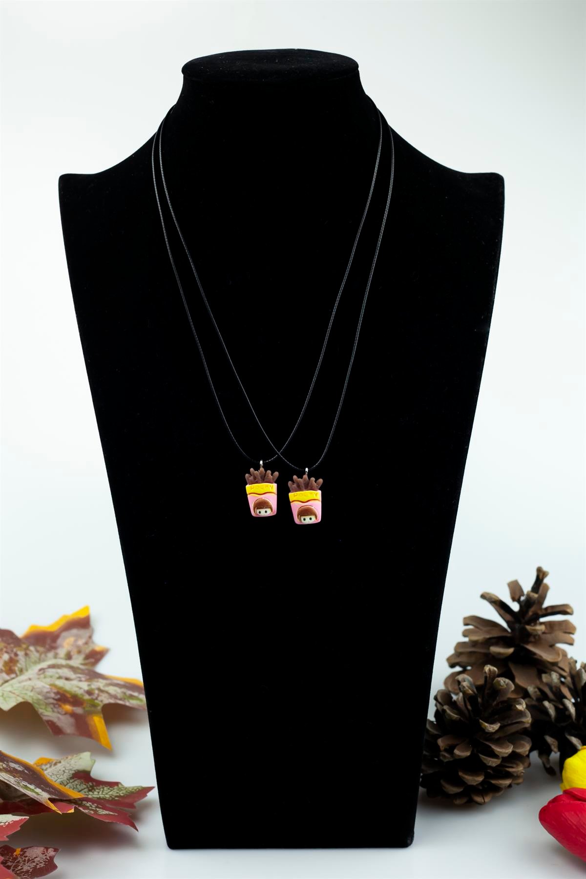 Pocky Figürlü İkili Best Friends (Arkadaş) Kolye 4930