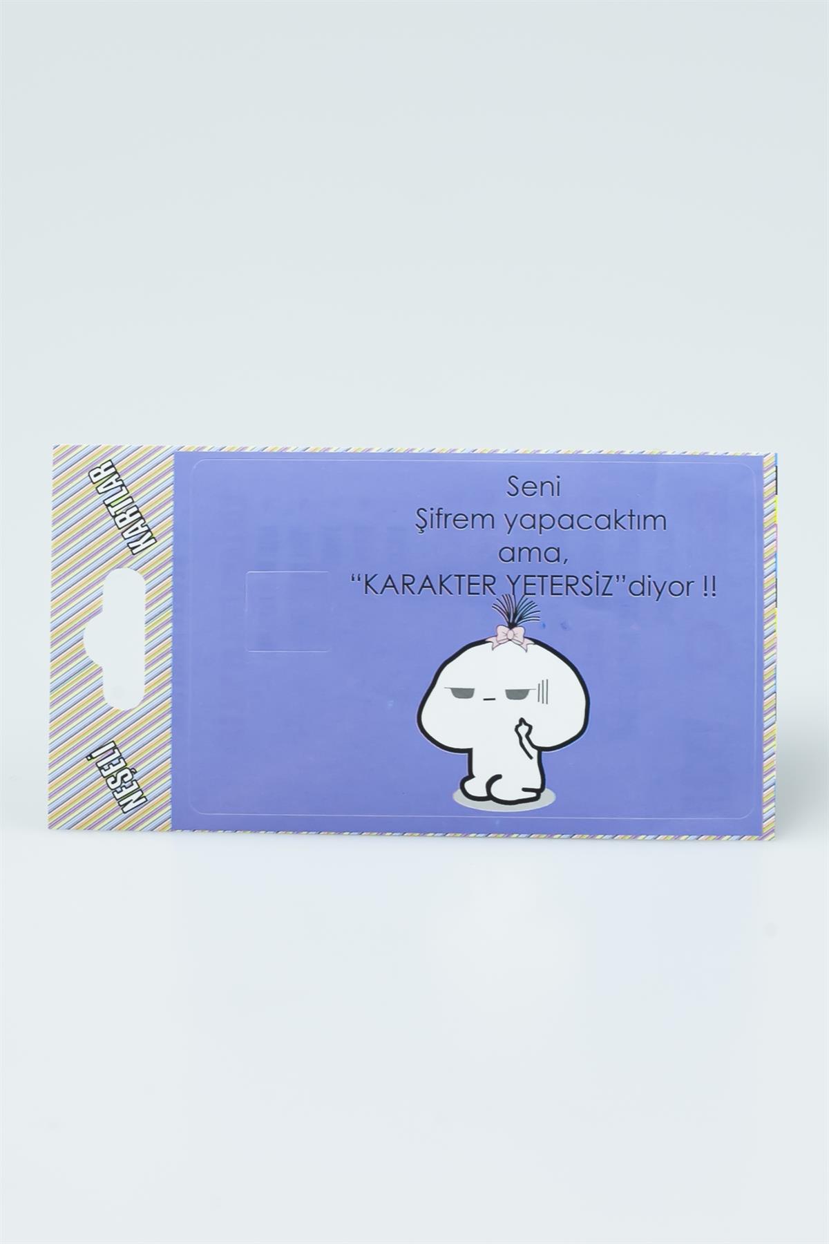 Seni Şifrem Yapacaktım Karakter Yetersiz Kredi Kartı Sticker 3050