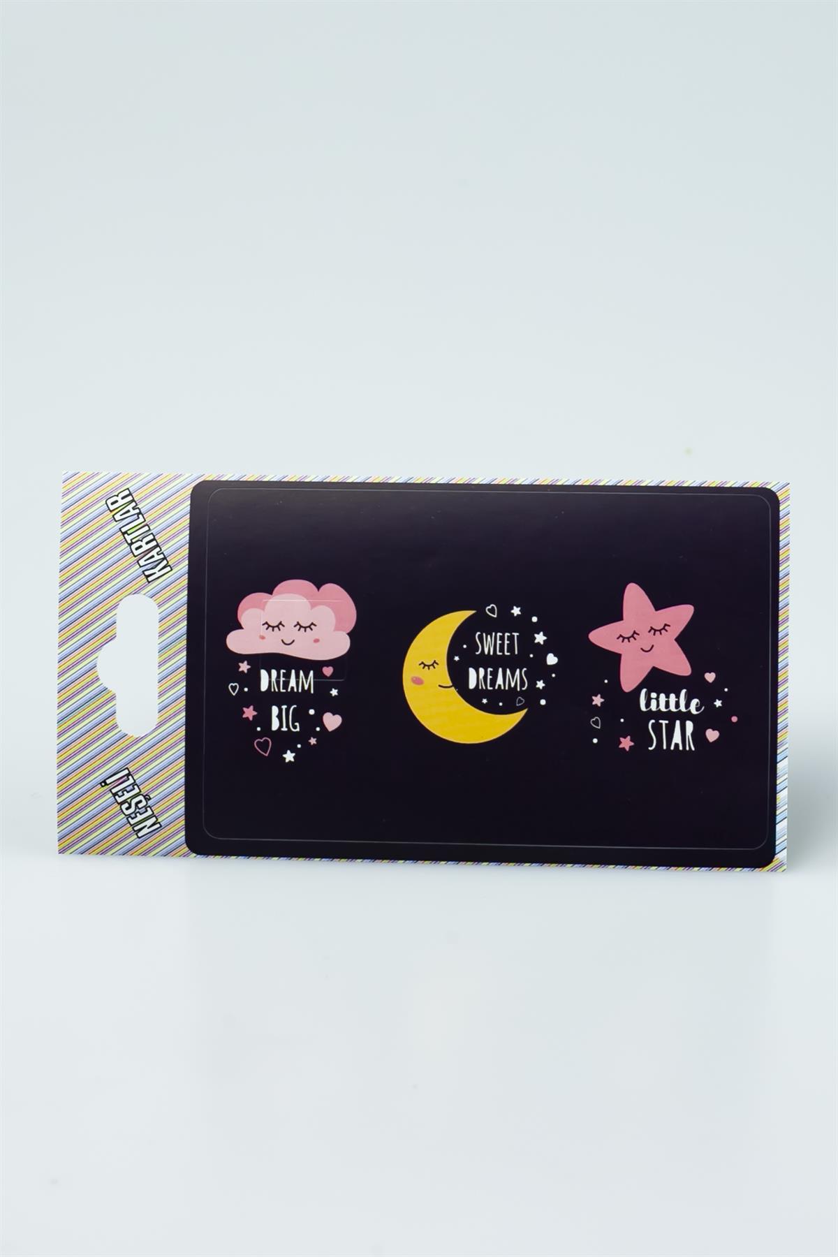 Tatlı Rüyalar Sevimli Baskılı Kredi Kartı Etiketi 3047