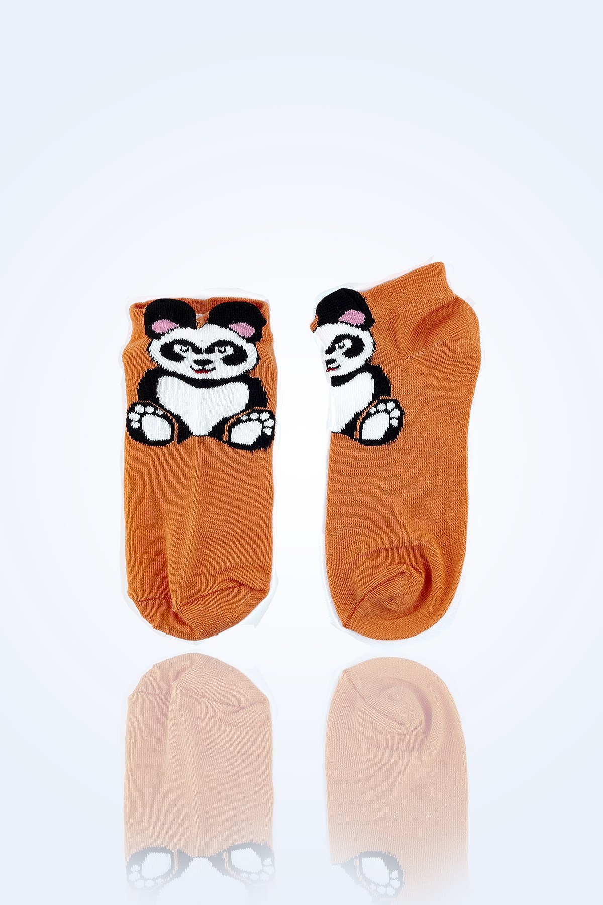 TURUNCU PANDALI PELUS KADIN CORAP
