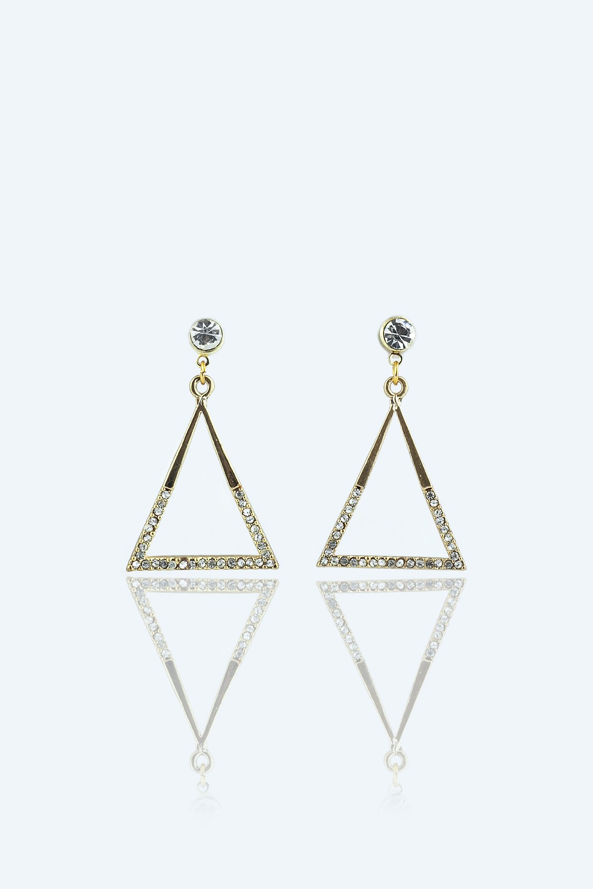 ÜÇGEN TAŞLI KADIN KÜPE